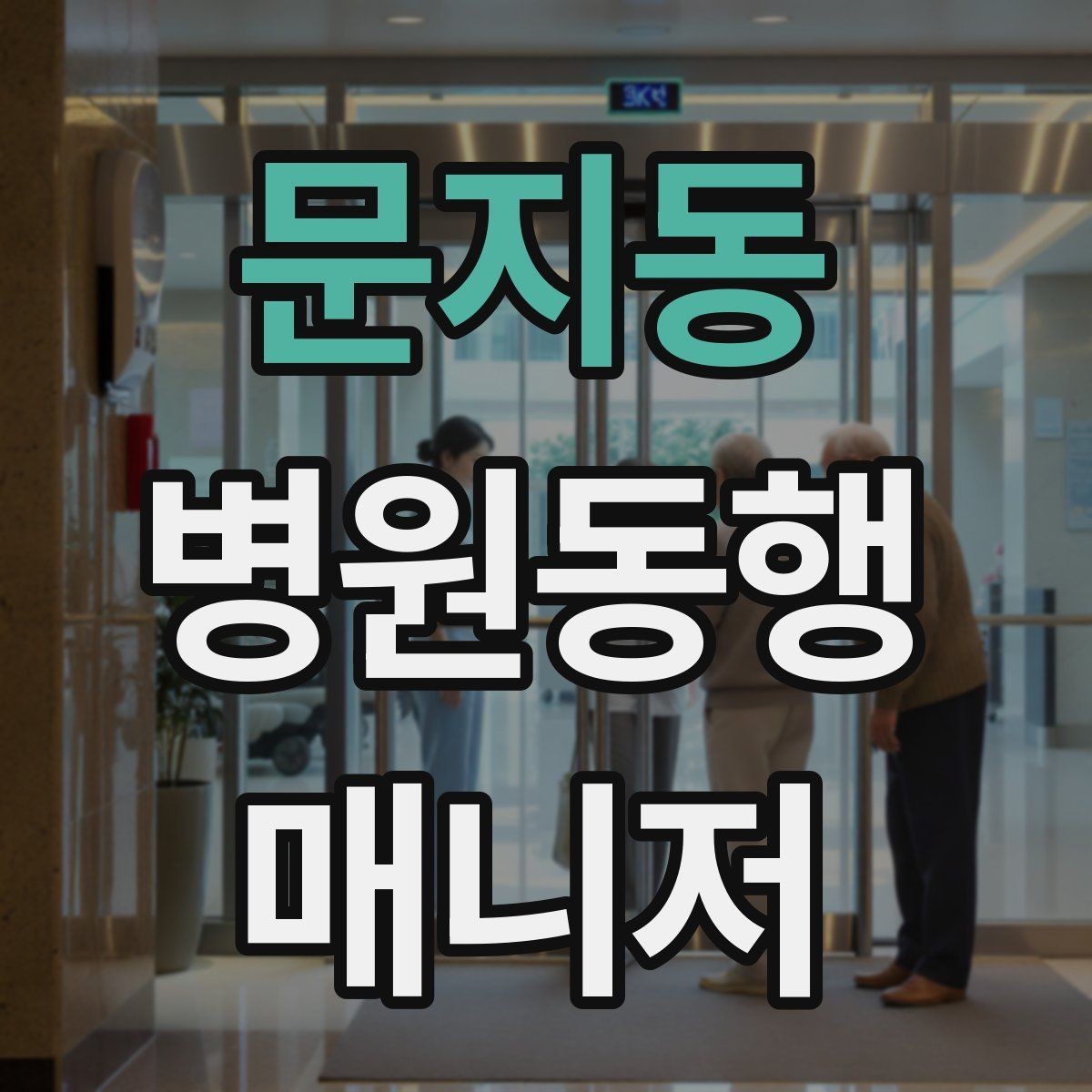 문지동 병원동행매니저 자격증 낙상 위험 줄이는 동행 자세