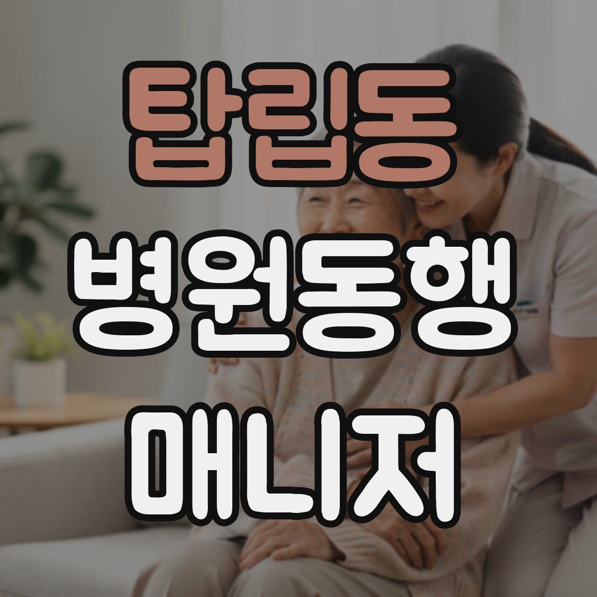 탑립동 병원동행매니저 자격증