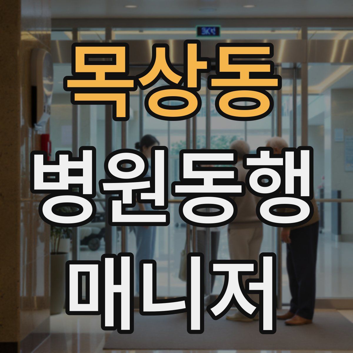 목상동 병원동행매니저 자격증