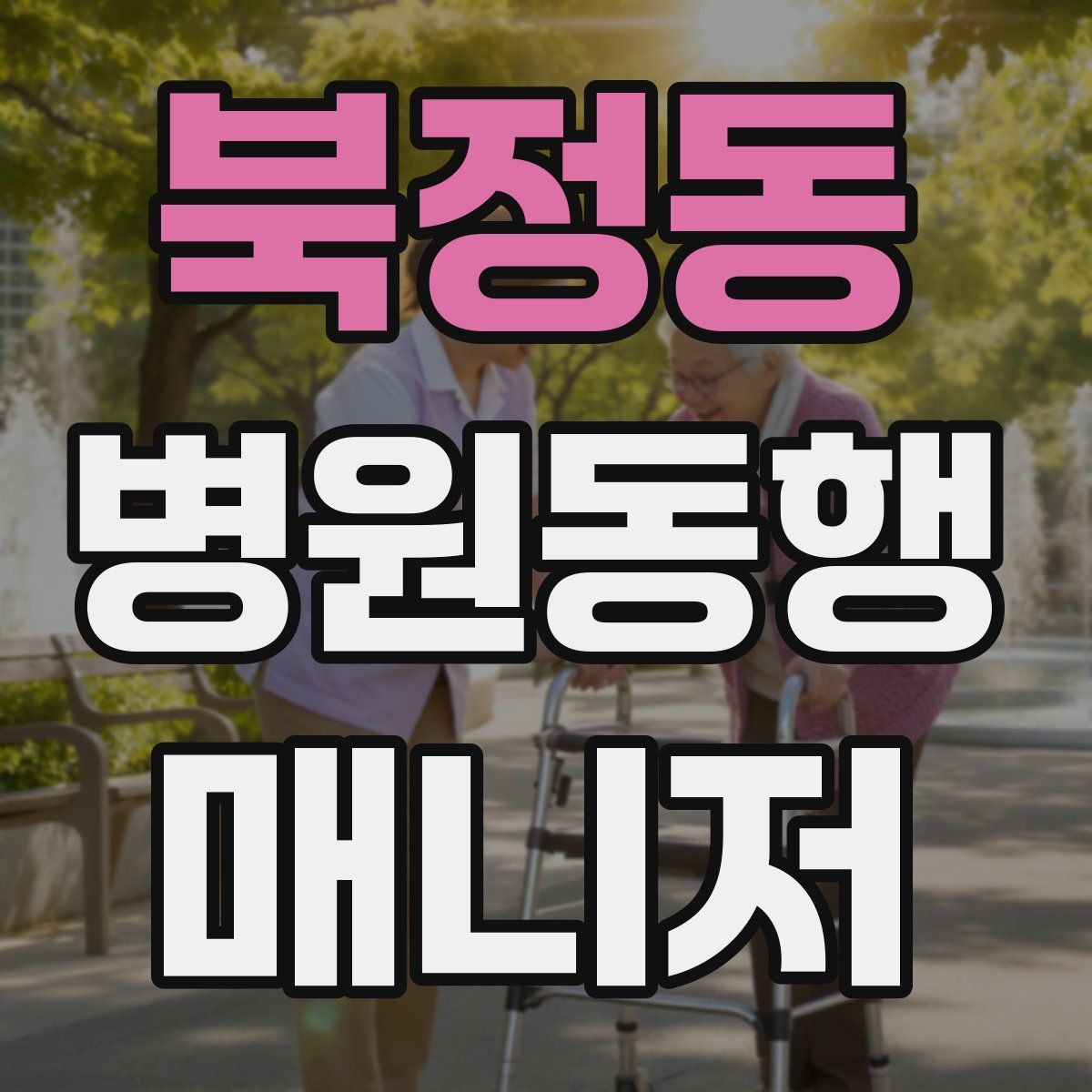 북정동 병원동행매니저 자격증