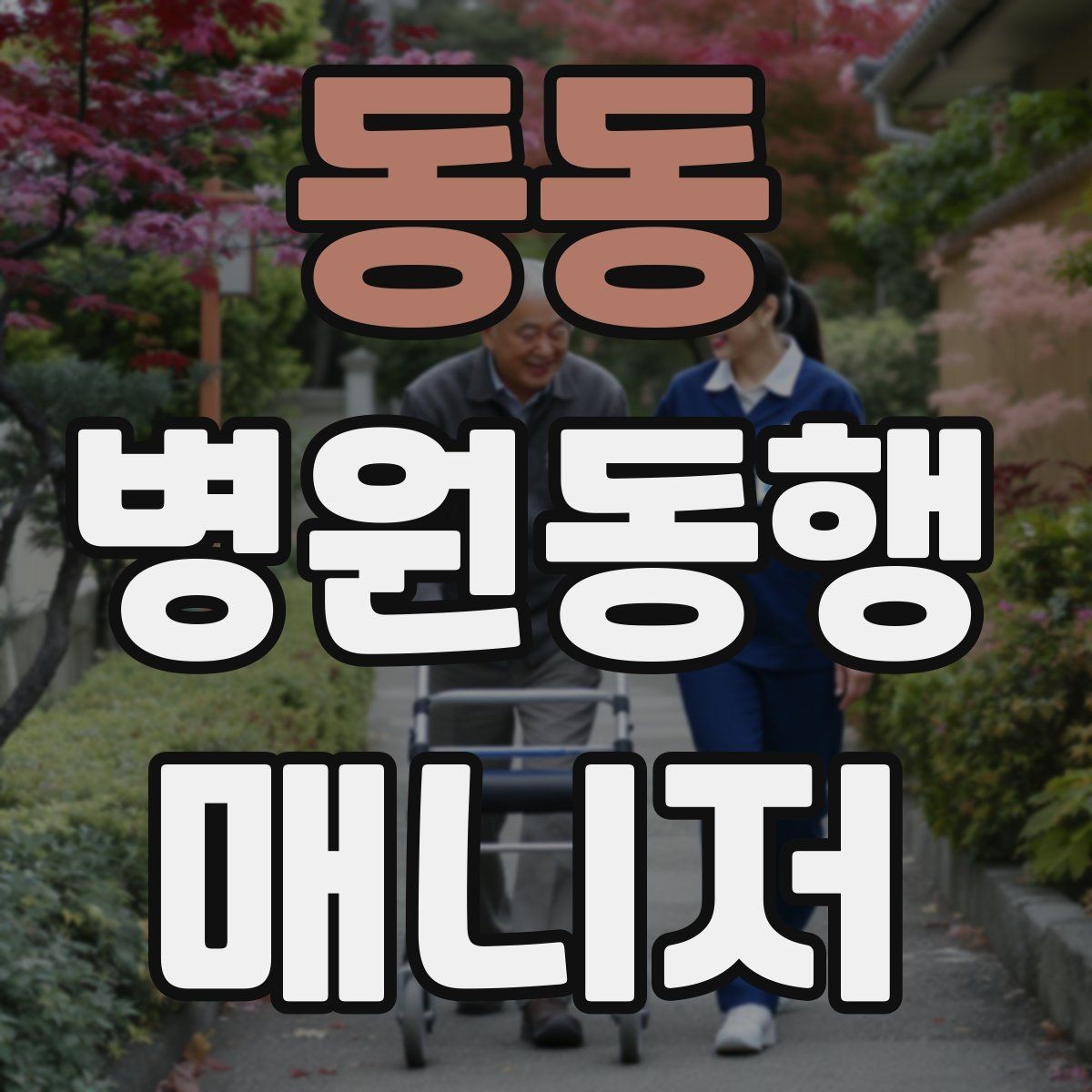 동동 병원동행매니저 자격증 대기실 혼잡할 때 자리 잡는 요령