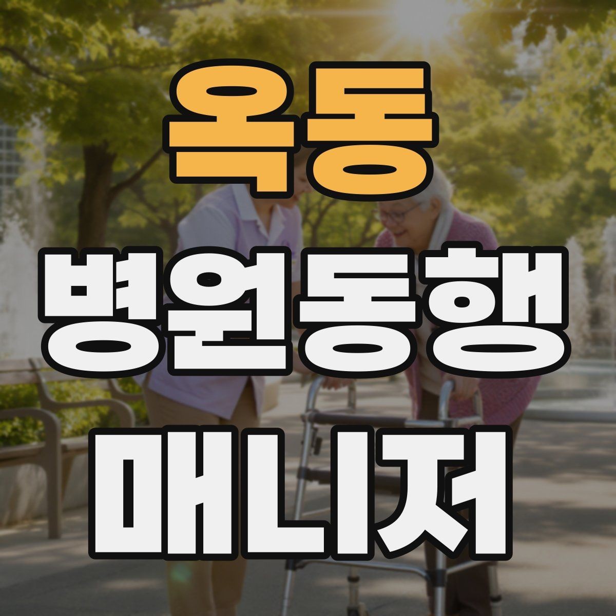 옥동 병원동행매니저 자격증 이동 중 낙상 위험 줄이는 방법