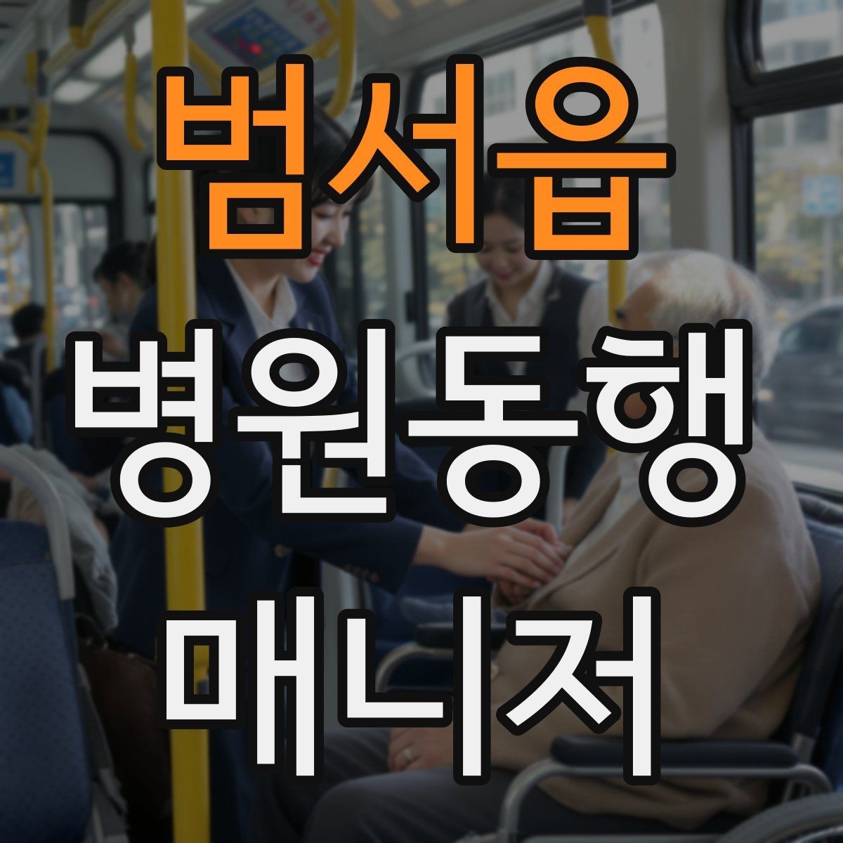 범서읍 병원동행매니저 자격증 동행 서비스가 필요한 대표 상황