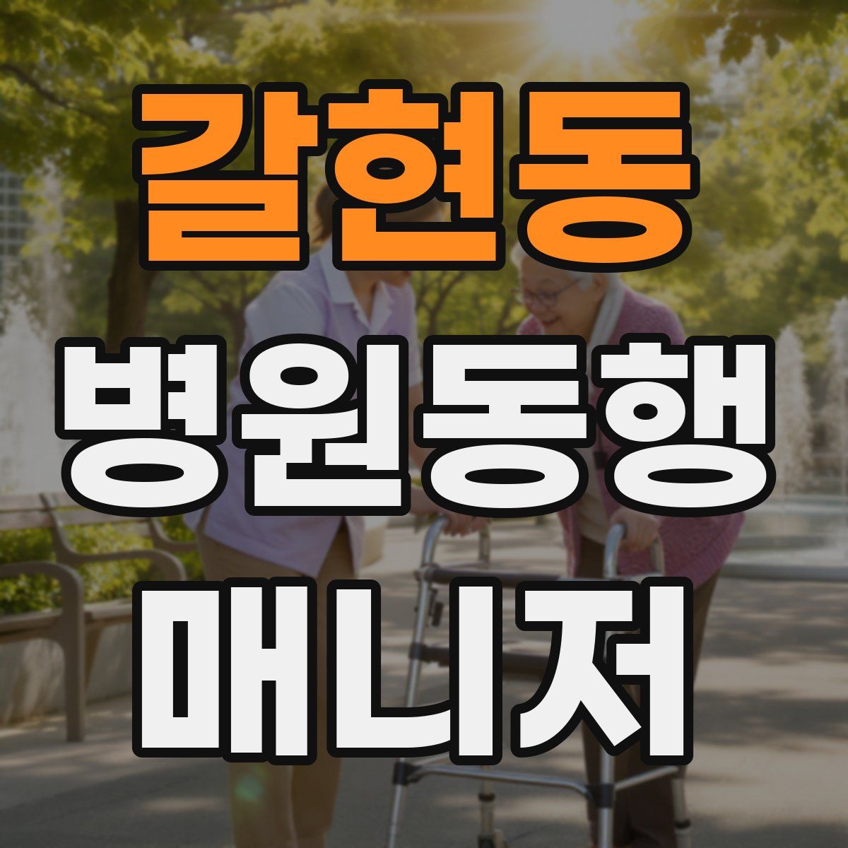 갈현동 병원동행매니저 자격증