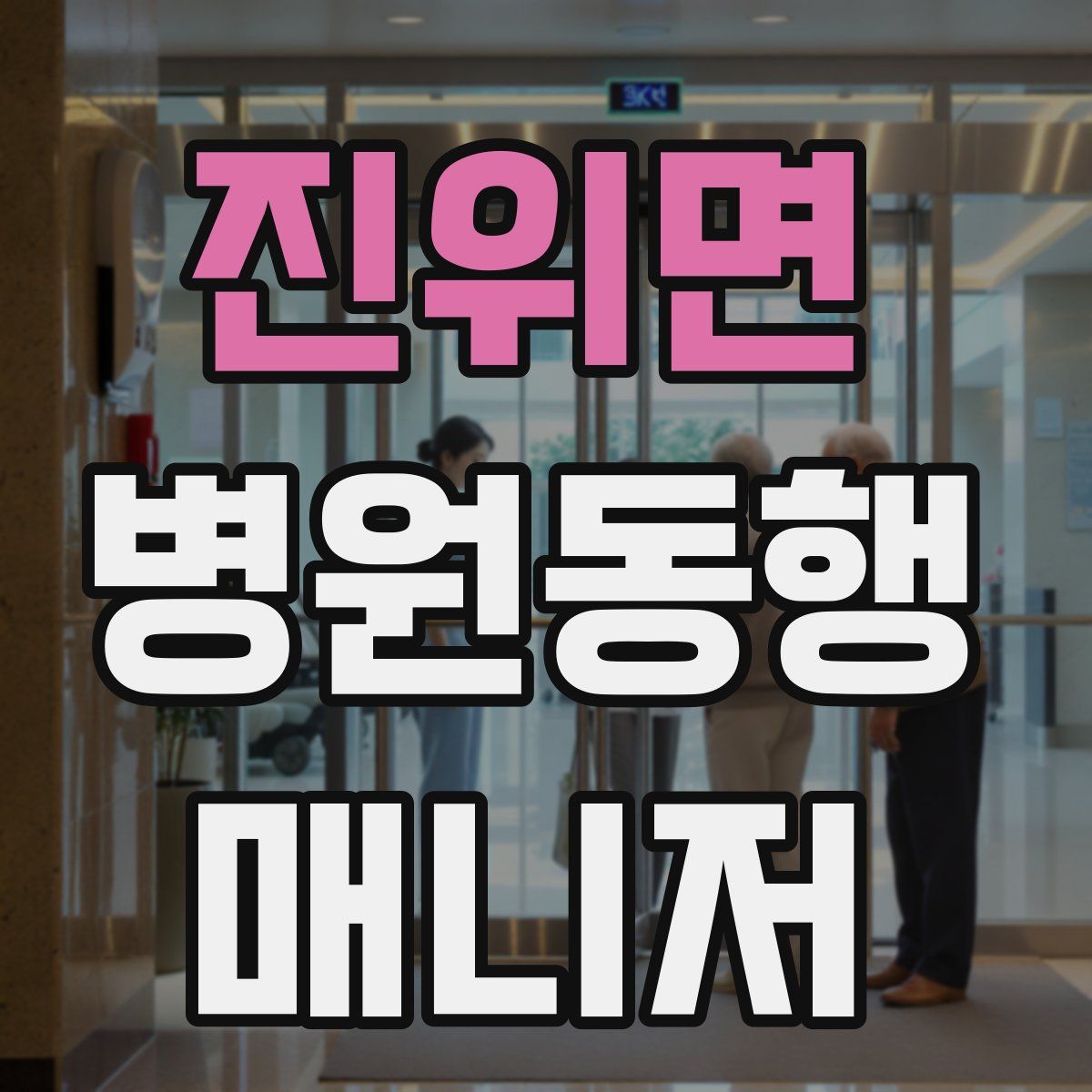 진위면 병원동행매니저 자격증