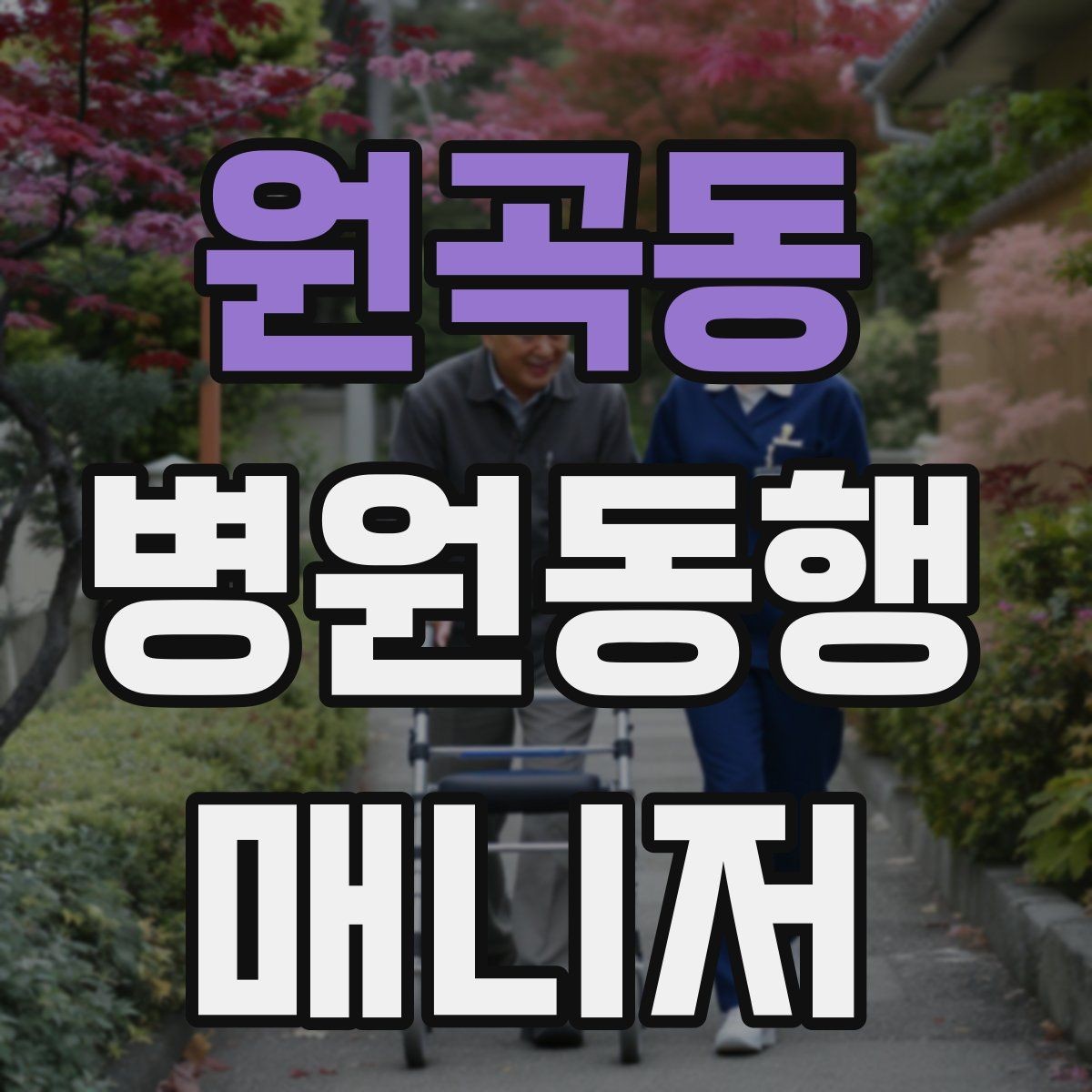원곡동 병원동행매니저 자격증 보행 보조 도구 사용 시 유의점