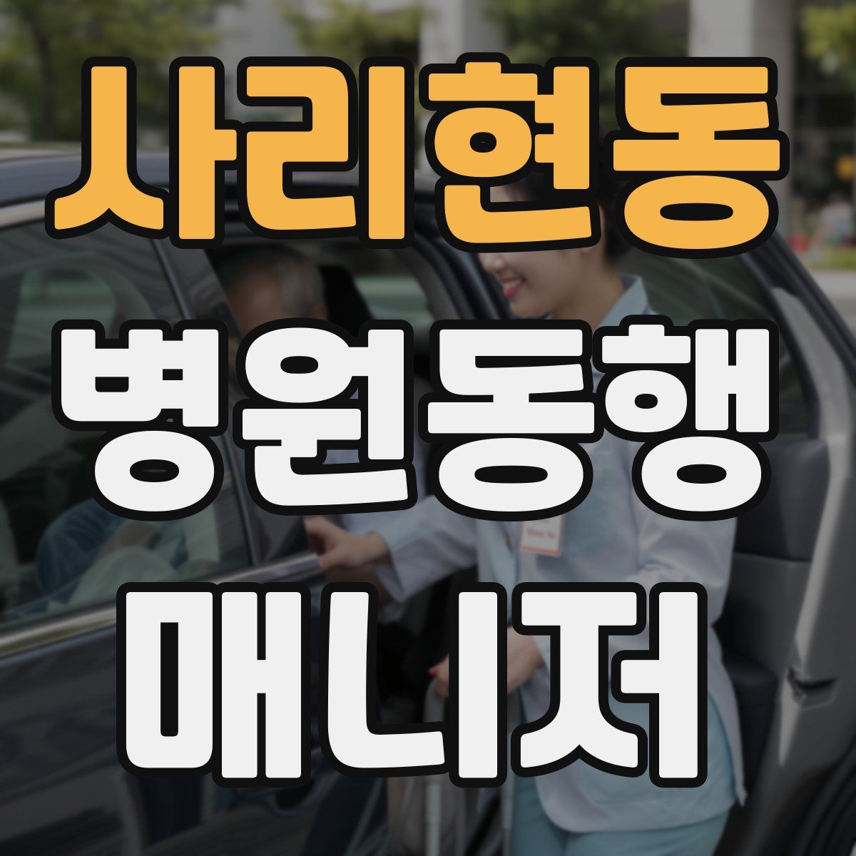 사리현동 병원동행매니저 자격증