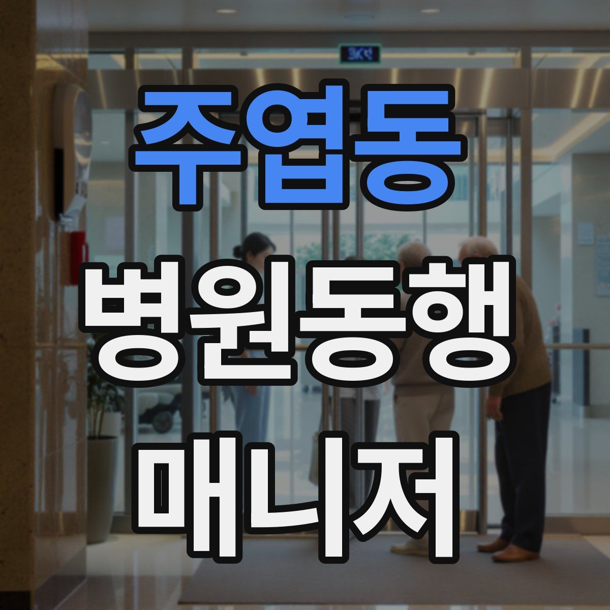 주엽동 병원동행매니저 자격증