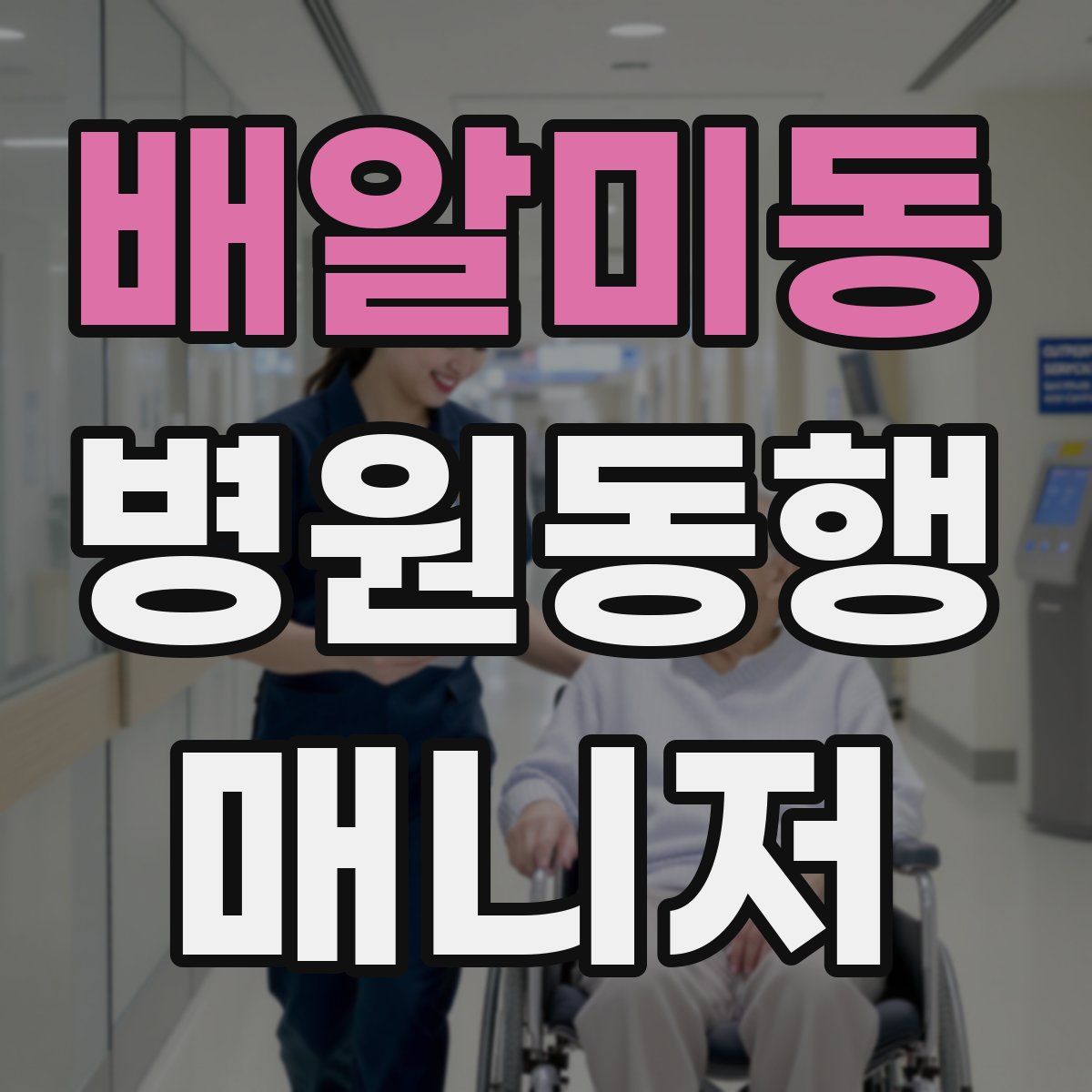 배알미동 병원동행매니저 자격증
