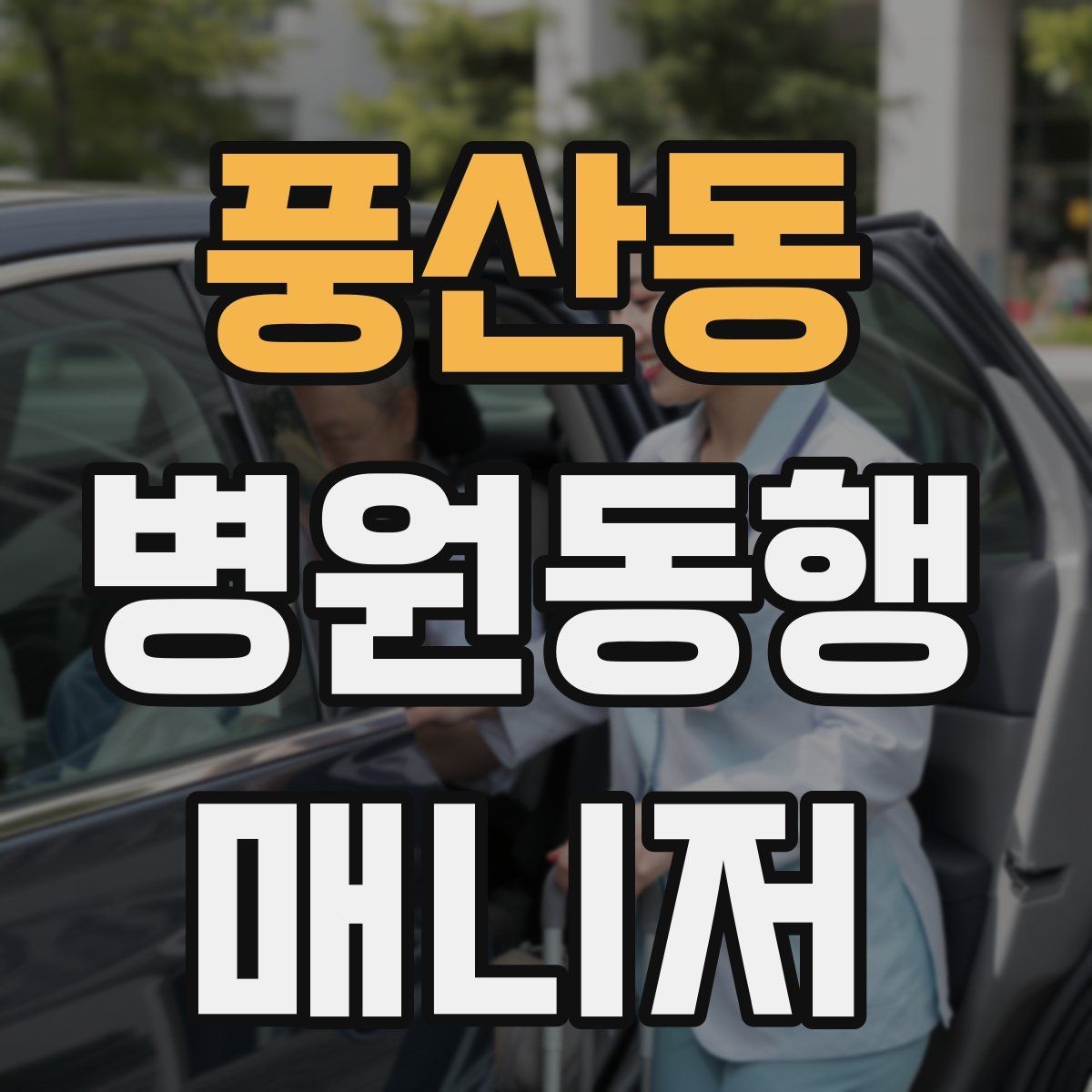 풍산동 병원동행매니저 자격증 휠체어 이용 고객 동행의 기본