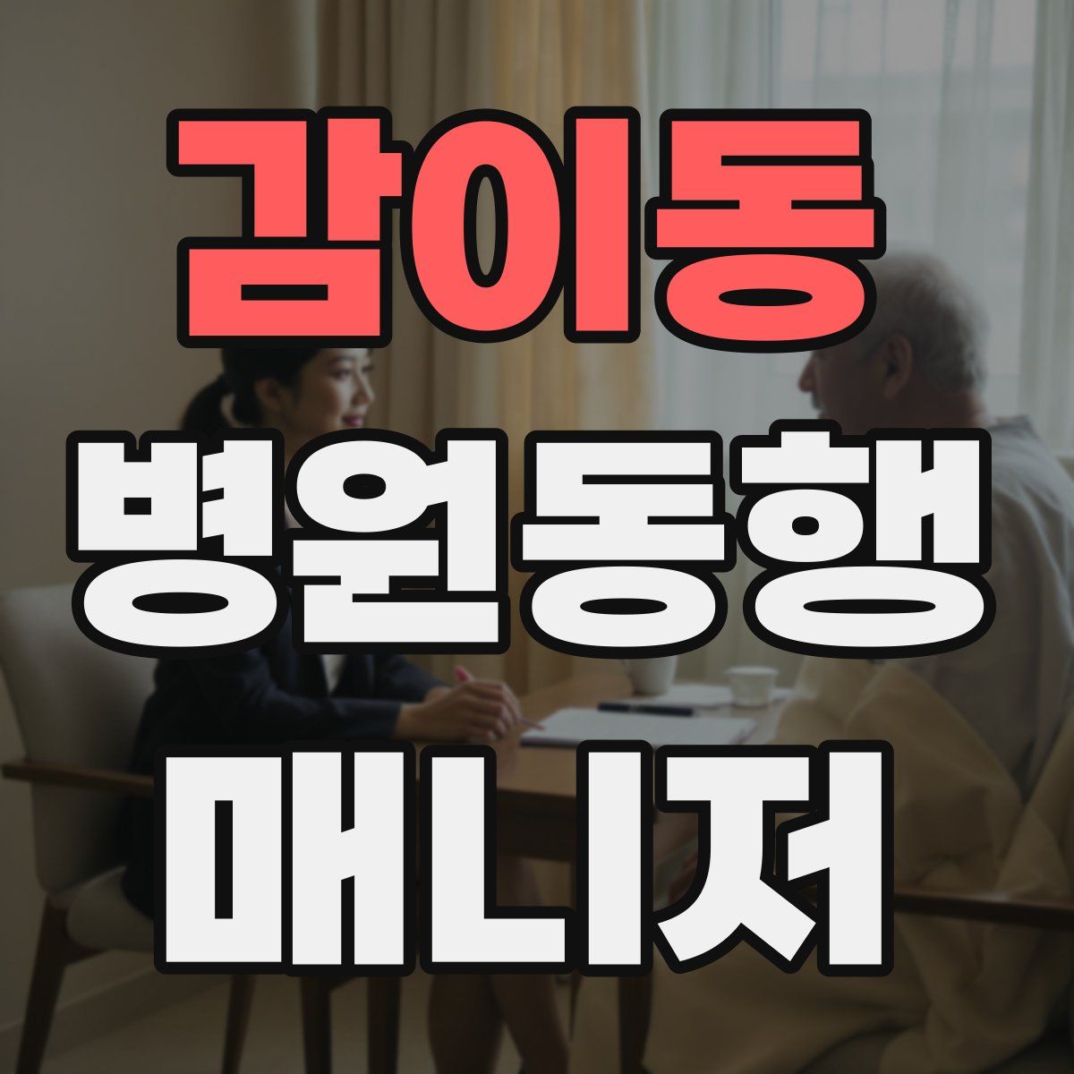 감이동 병원동행매니저 자격증