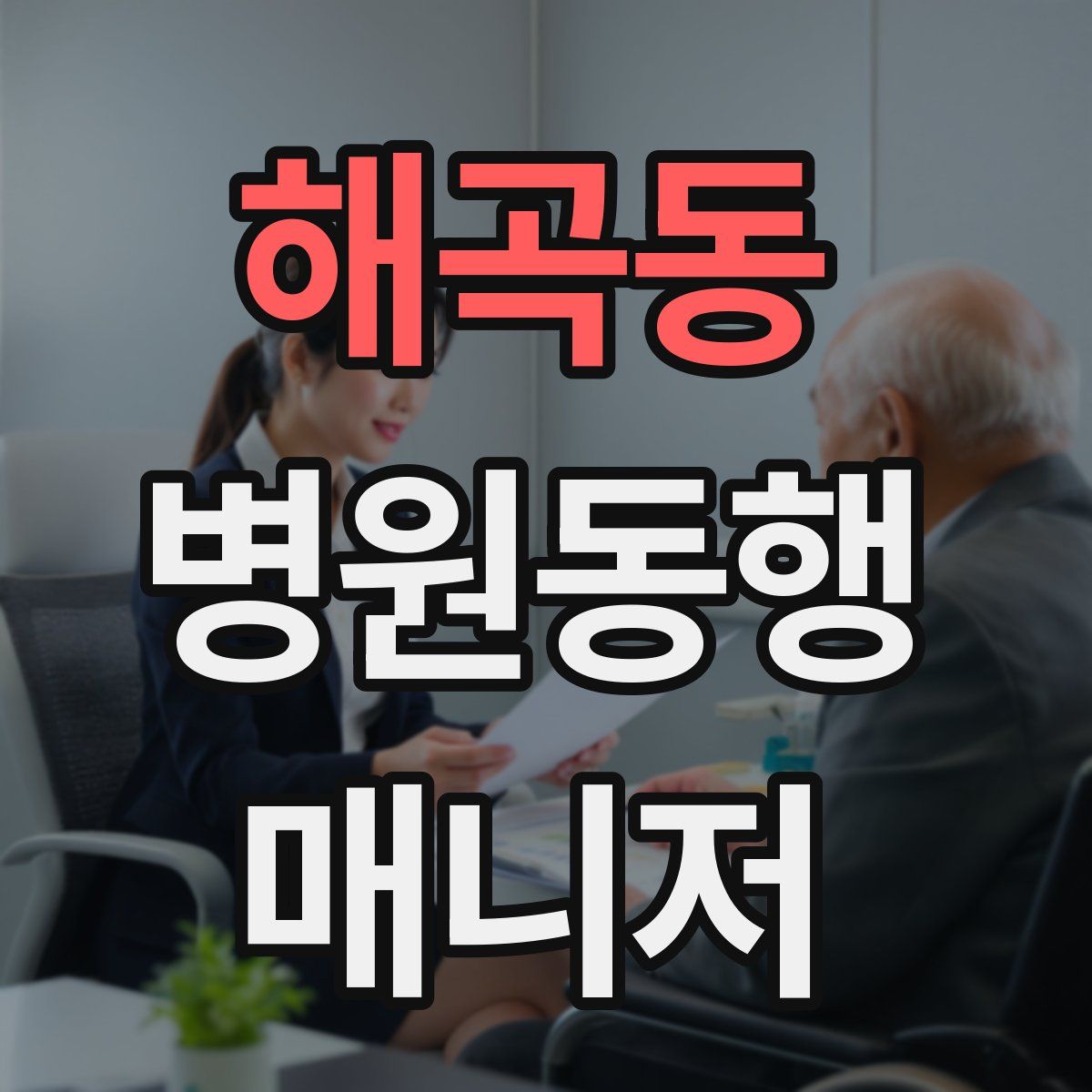 해곡동 병원동행매니저 자격증