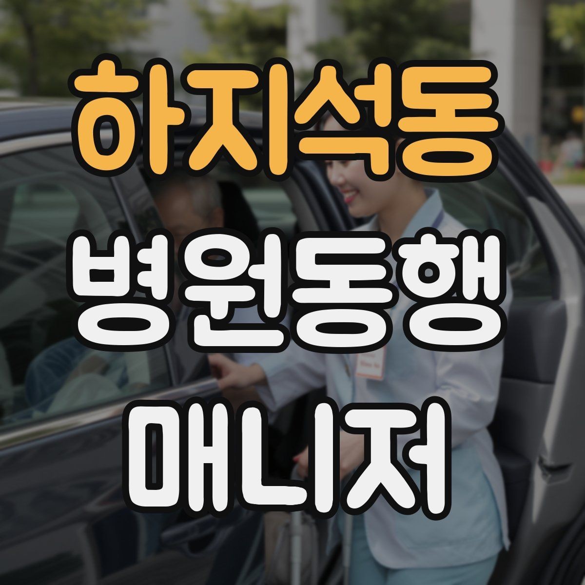 하지석동 병원동행매니저 자격증 단발성 동행과 정기 동행 차이