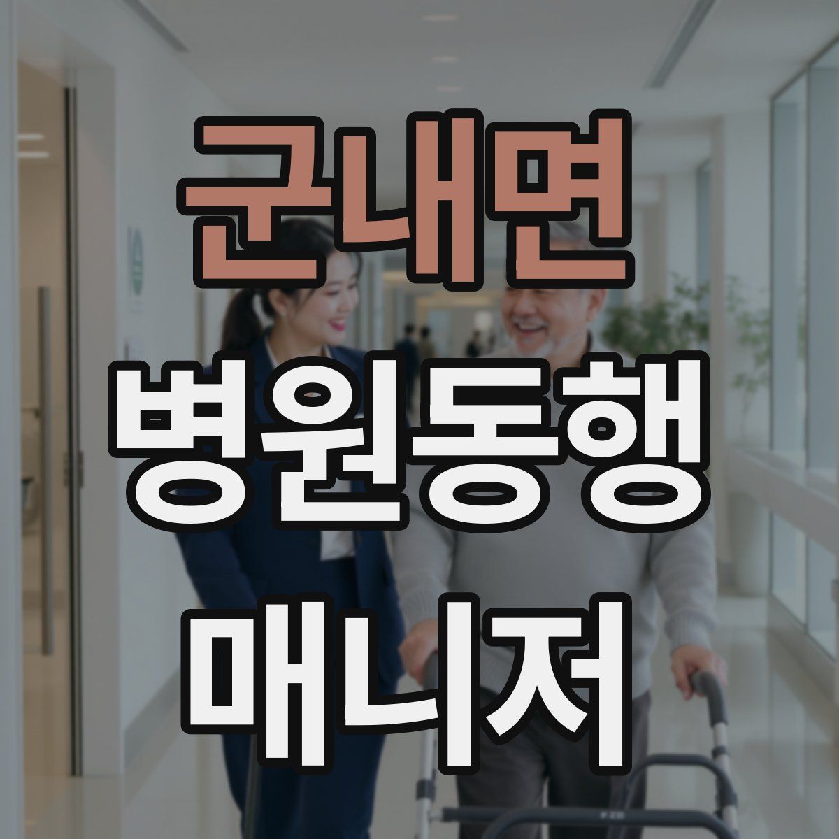군내면 병원동행매니저 자격증