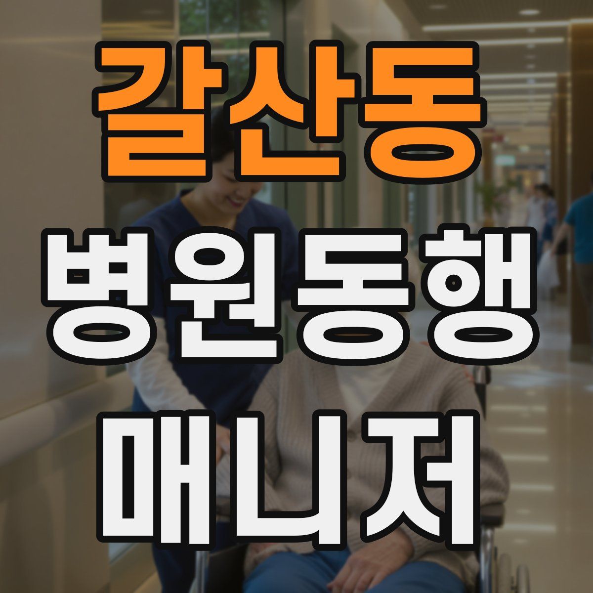 갈산동 병원동행매니저 자격증