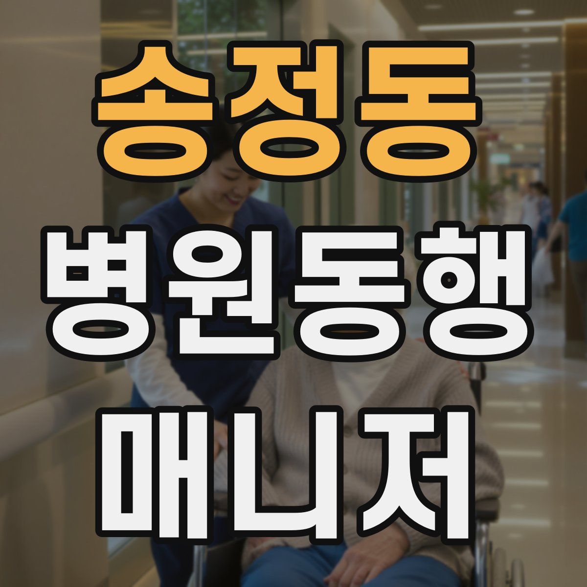 송정동 병원동행매니저 자격증