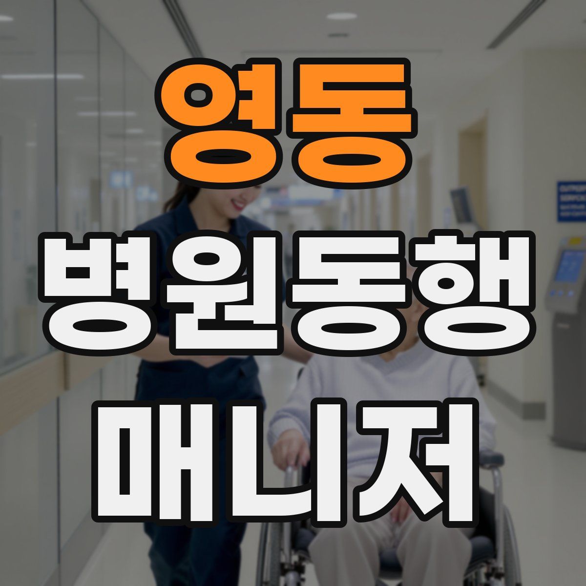 영동 병원동행매니저 자격증