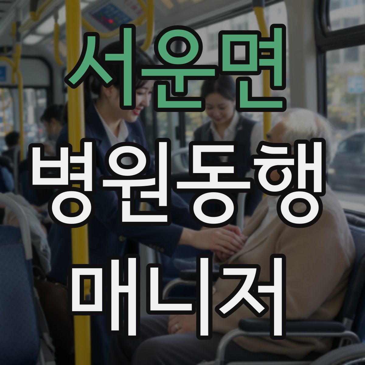 서운면 병원동행매니저 자격증