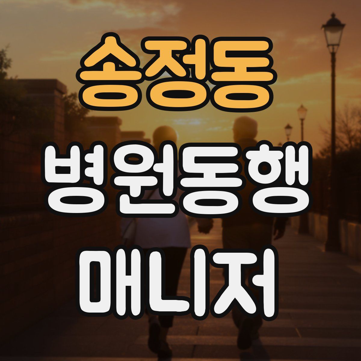 송정동 병원동행매니저 자격증