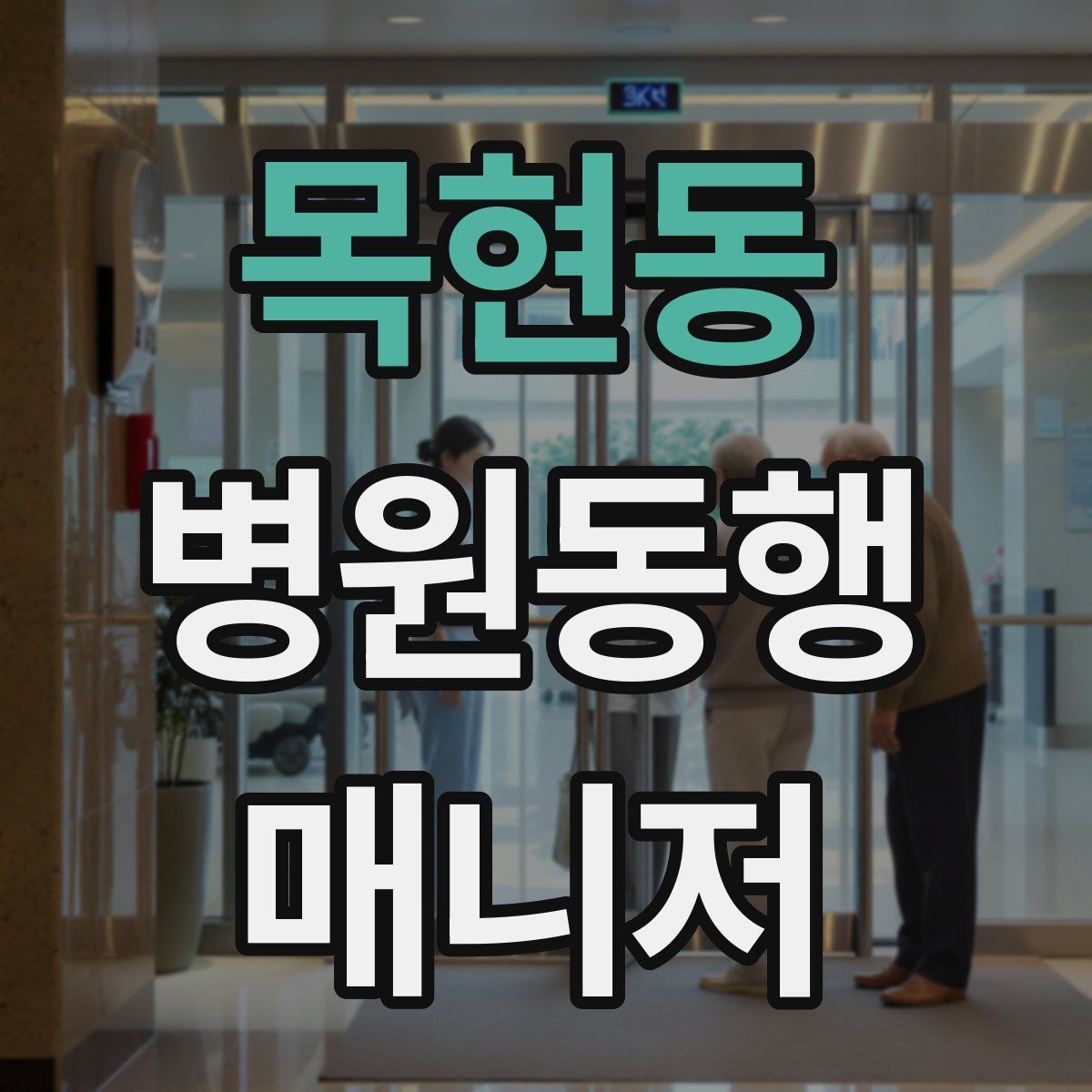 목현동 병원동행매니저 자격증