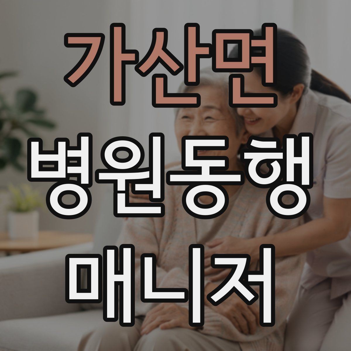 가산면 병원동행매니저 자격증 자차 동행이 포함될 때 주의사항