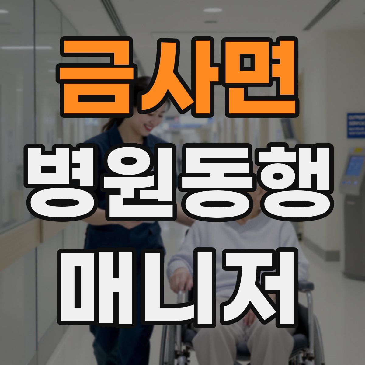 금사면 병원동행매니저 자격증