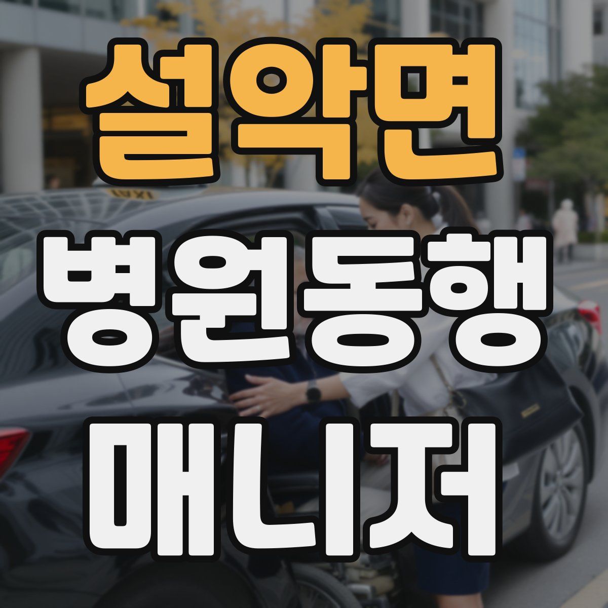 설악면 병원동행매니저 자격증