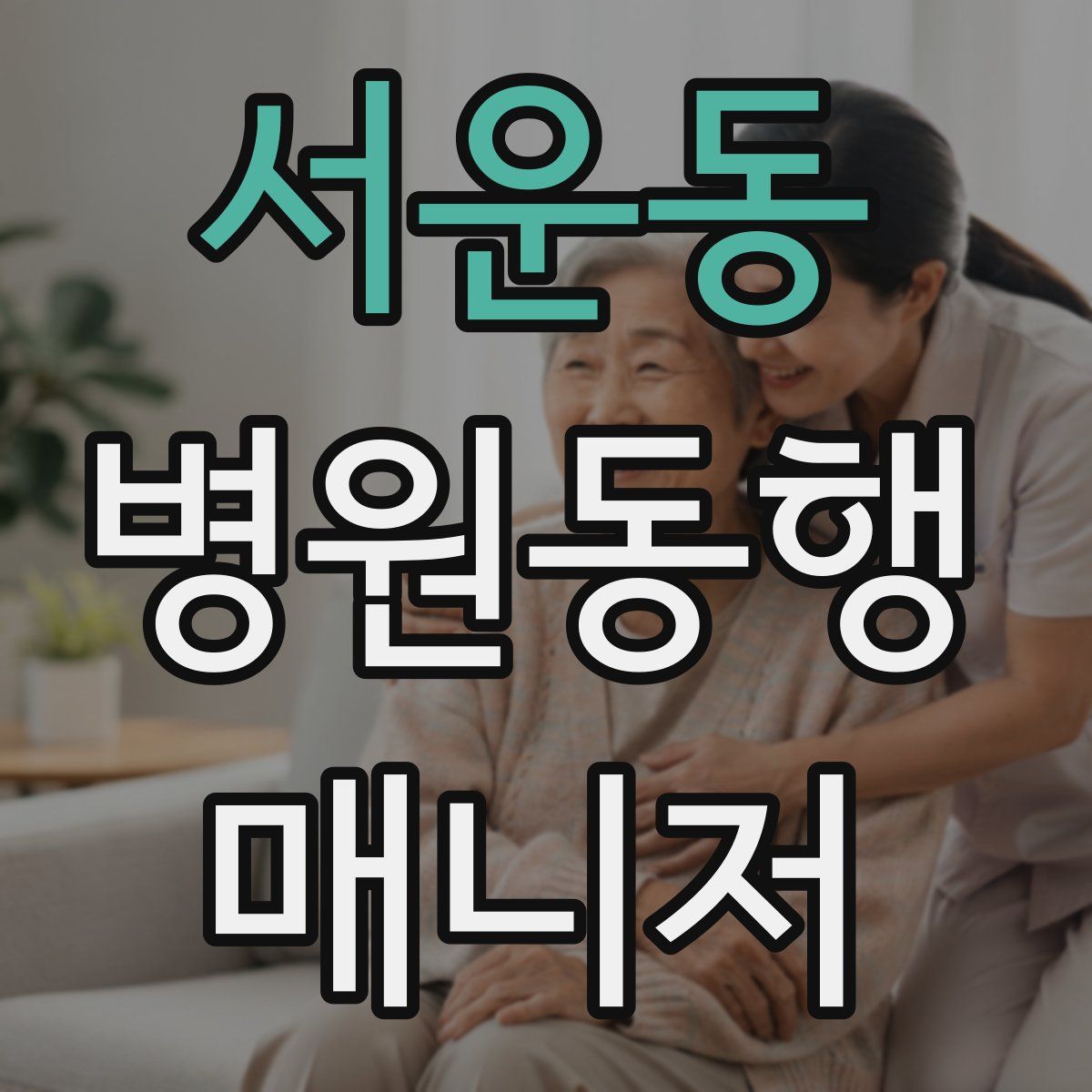 서운동 병원동행매니저 자격증