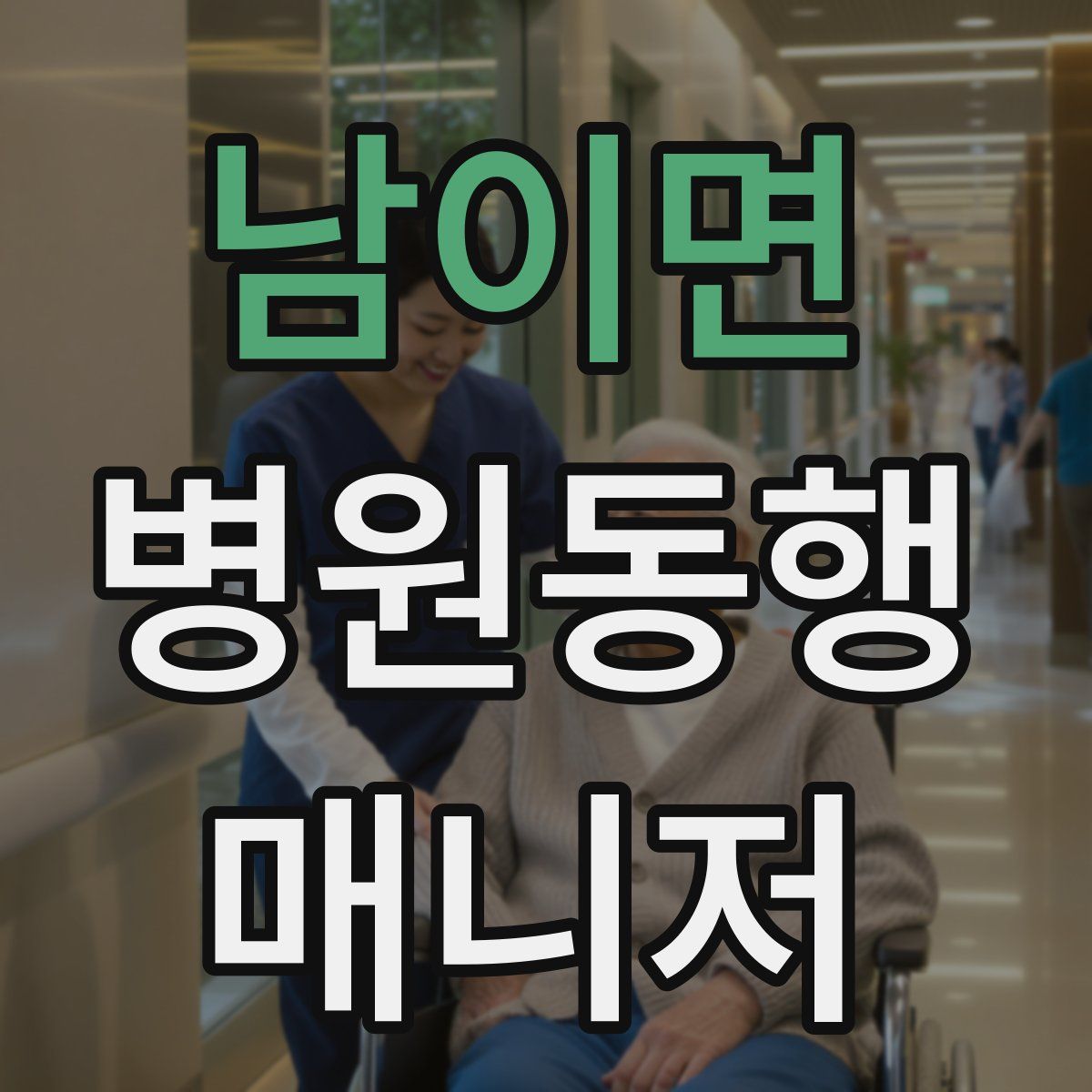 남이면 병원동행매니저 자격증