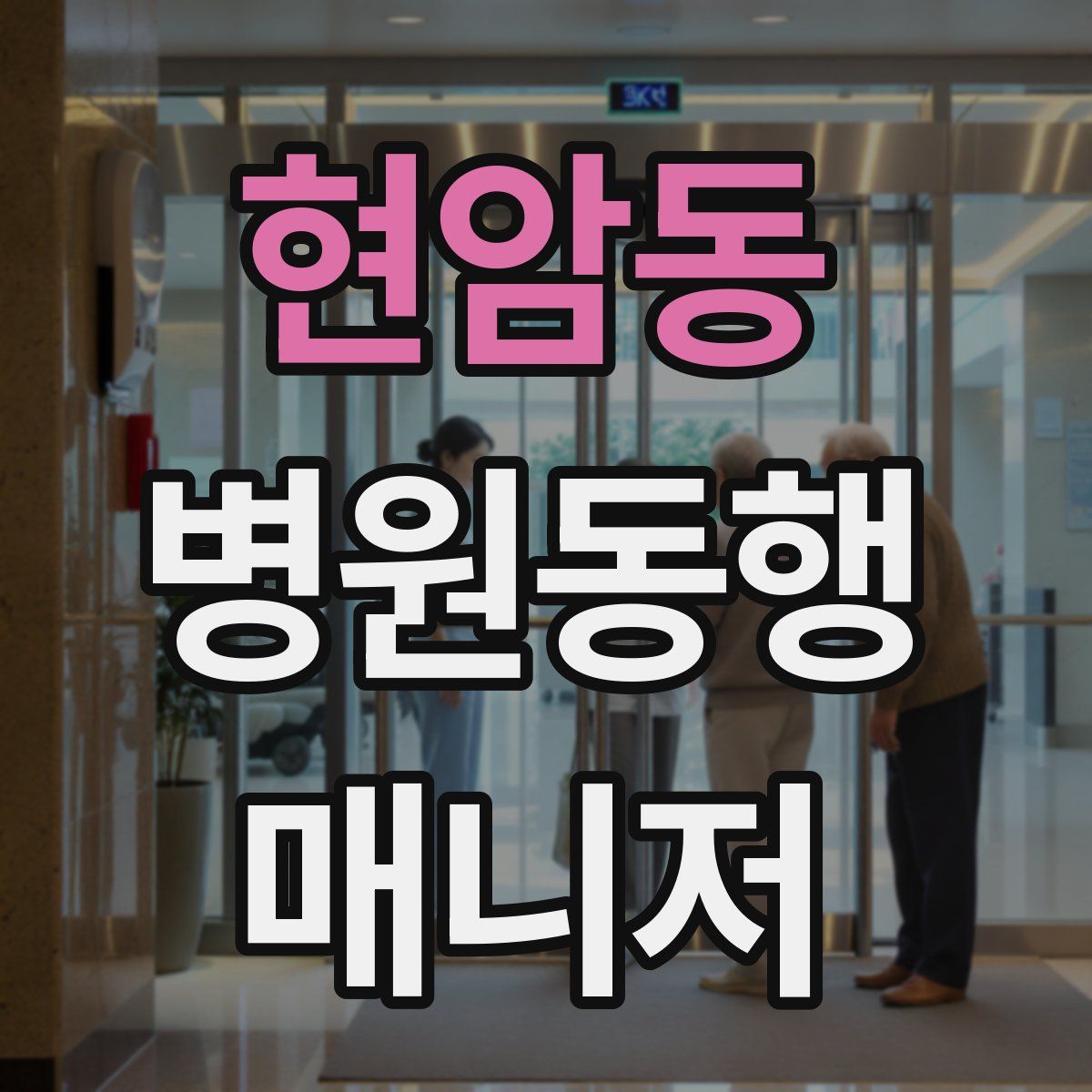 현암동 병원동행매니저 자격증