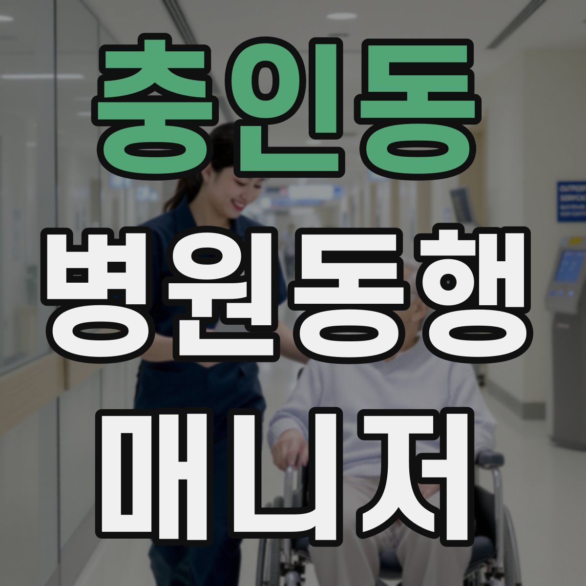 충인동 병원동행매니저 자격증