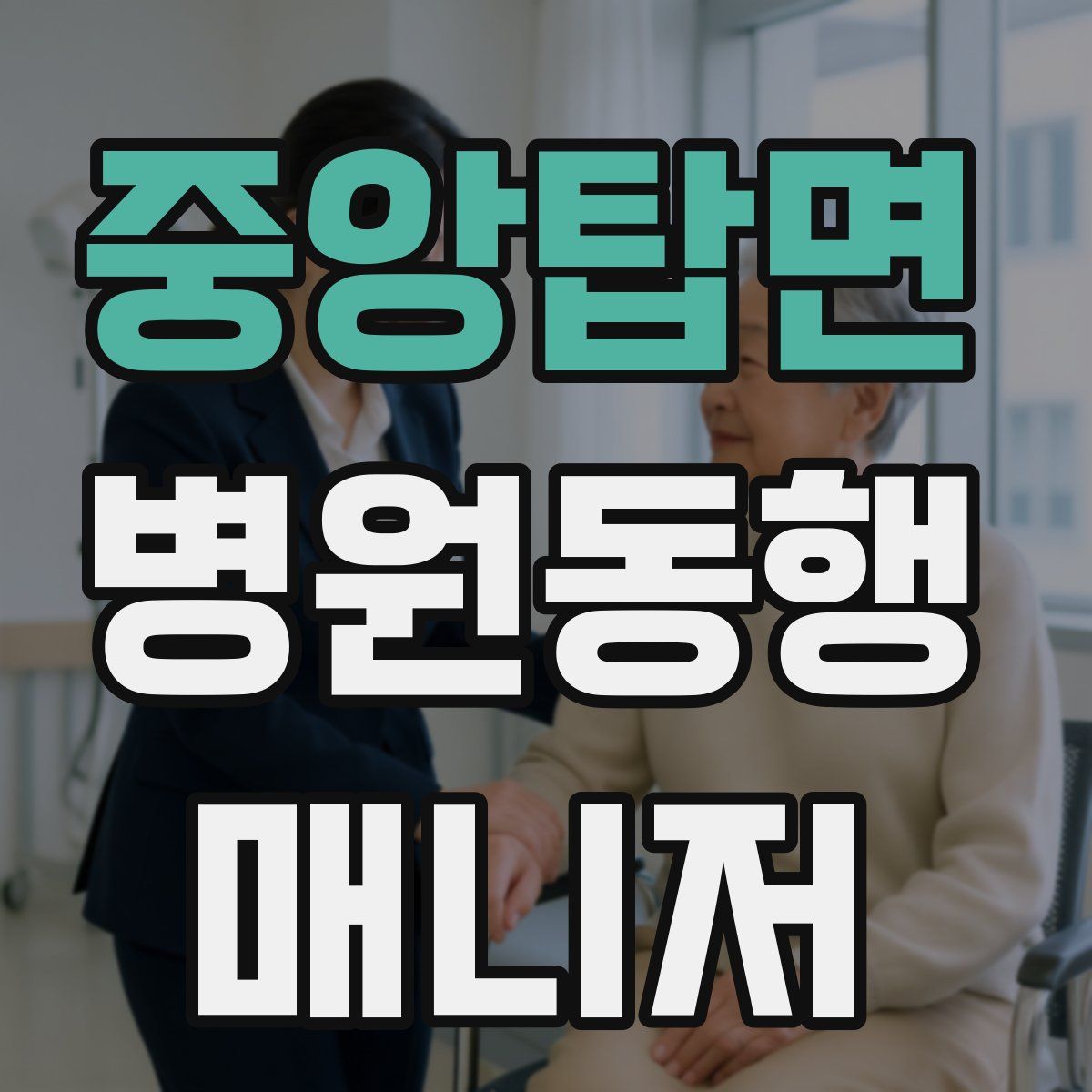 중앙탑면 병원동행매니저 자격증
