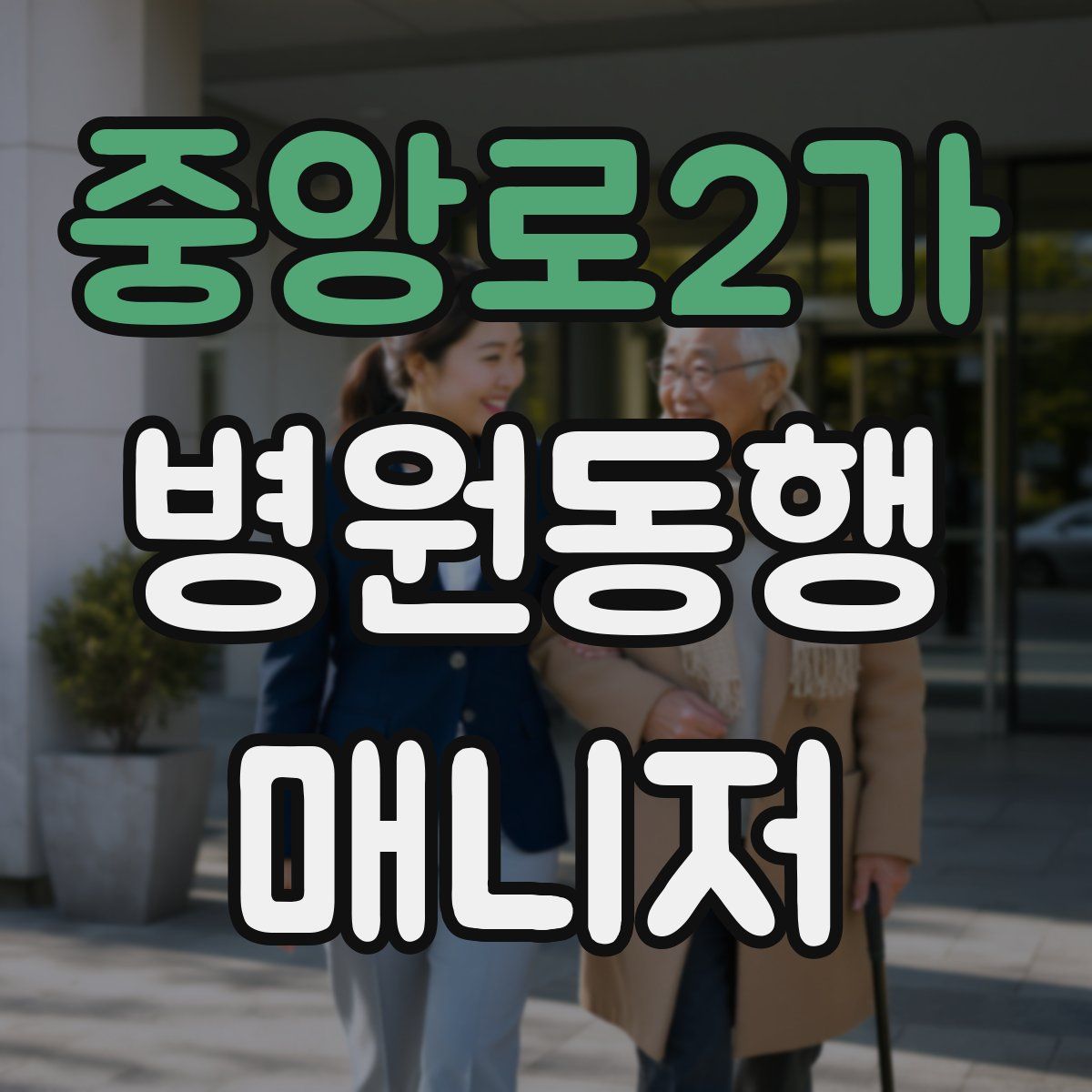중앙로2가 병원동행매니저 자격증
