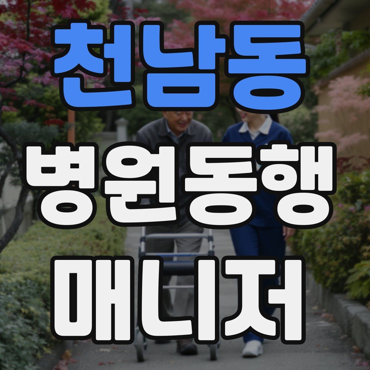 천남동 병원동행매니저 자격증 대중교통 동행 시 준비할 것