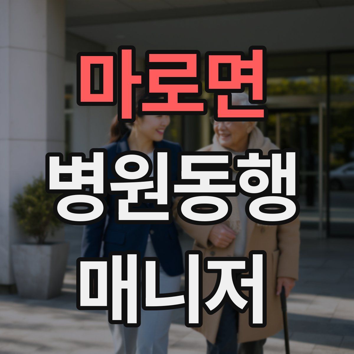 마로면 병원동행매니저 자격증
