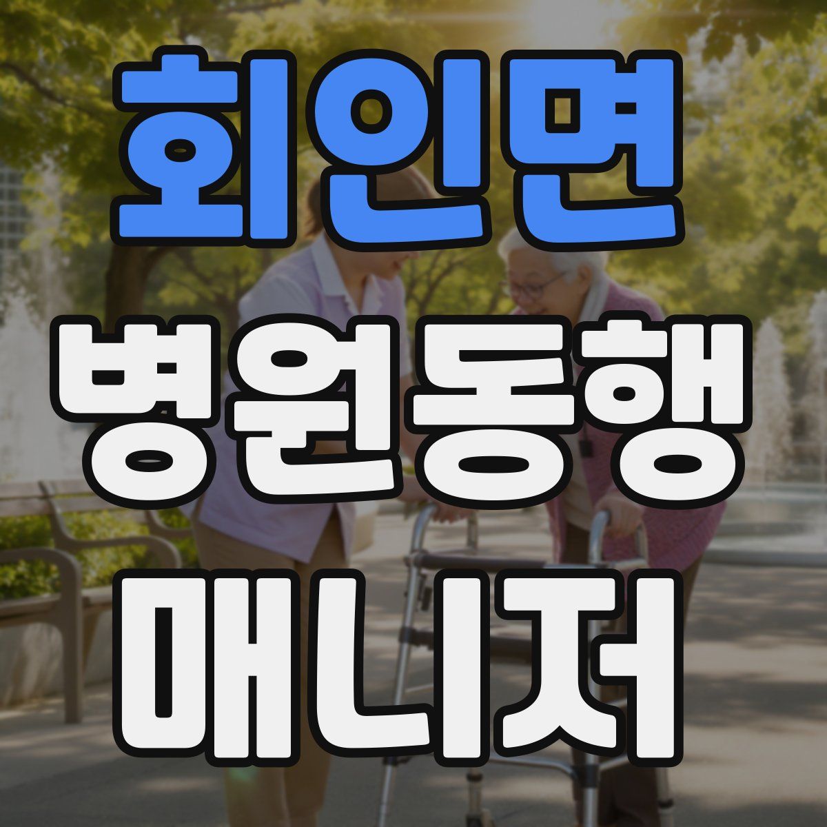 회인면 병원동행매니저 자격증