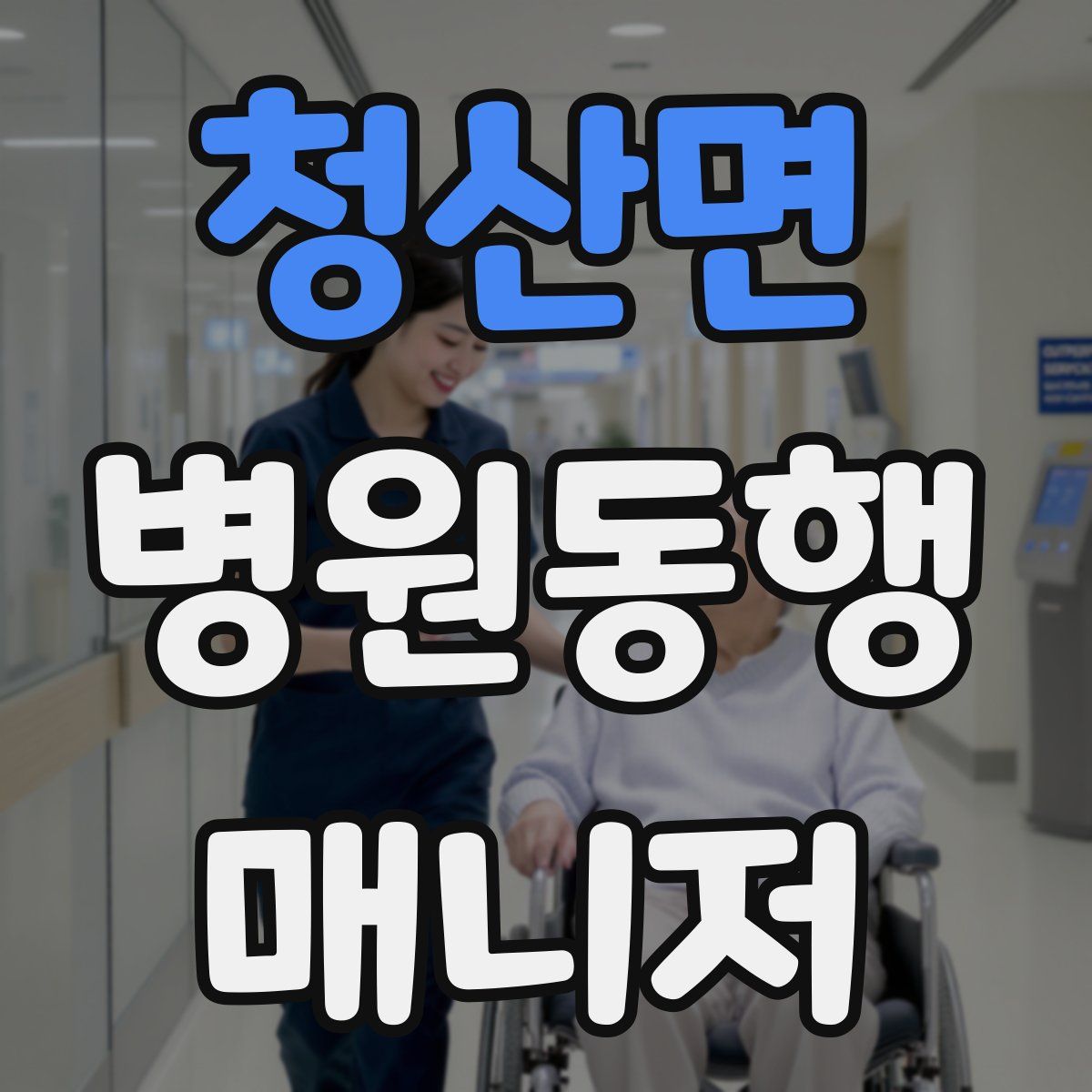 청산면 병원동행매니저 자격증