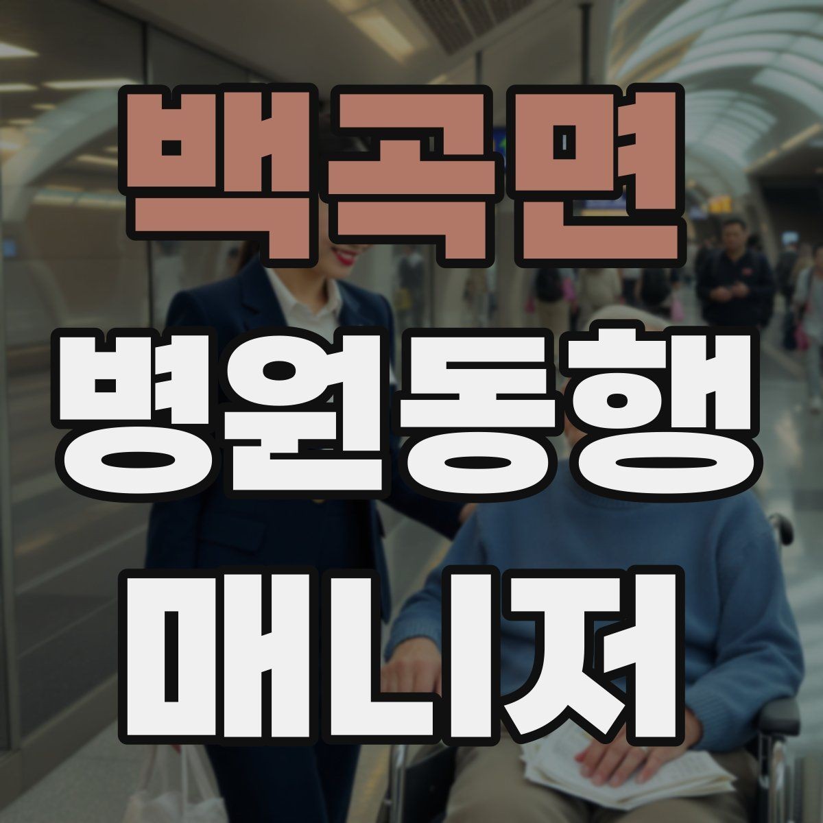 백곡면 병원동행매니저 자격증 보호자에게 전달할 내용 정리 체크
