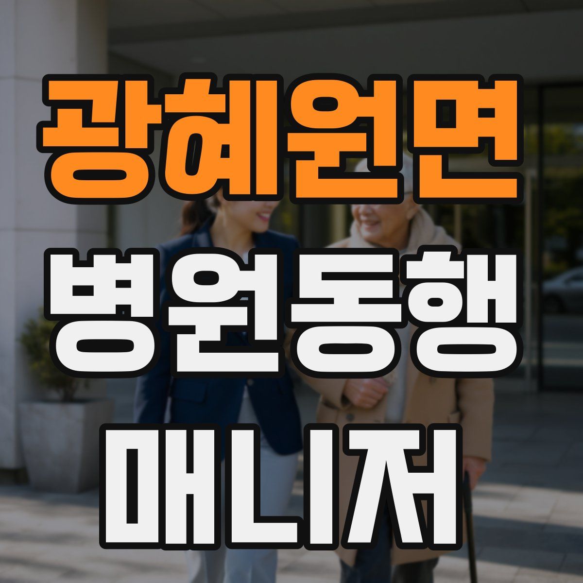 광혜원면 병원동행매니저 자격증