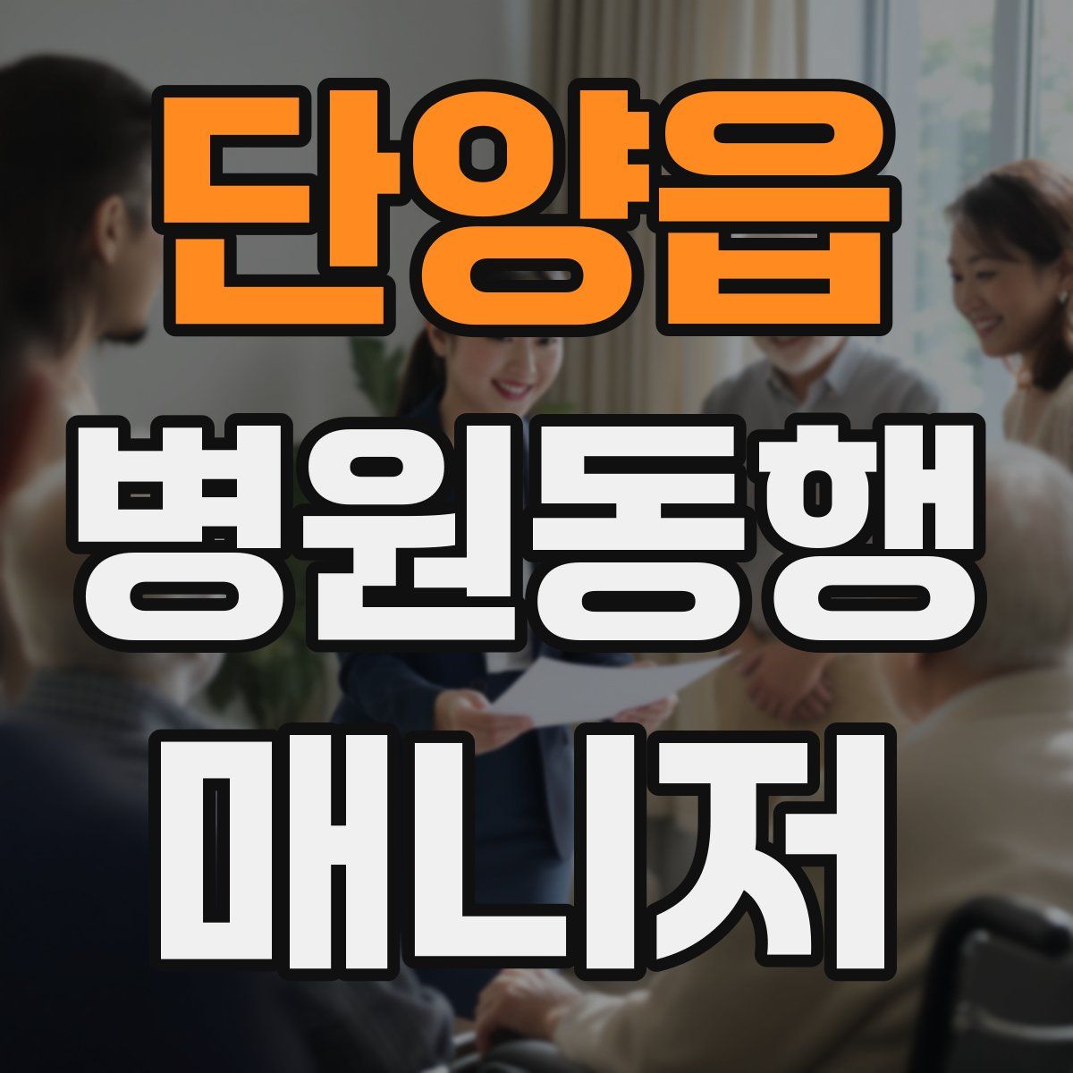 단양읍 병원동행매니저 자격증