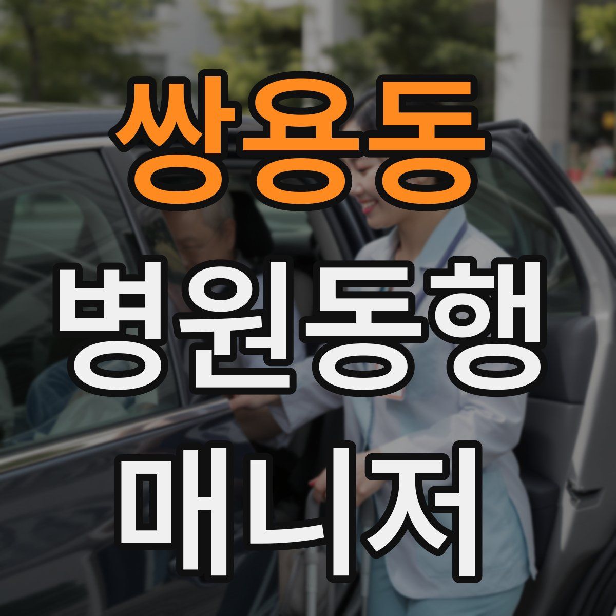 쌍용동 병원동행매니저 자격증