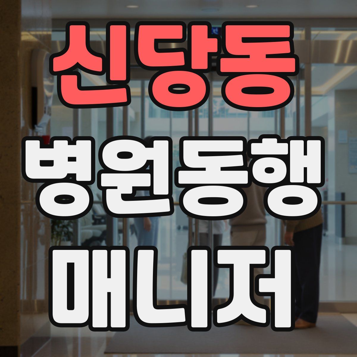 신당동 병원동행매니저 자격증