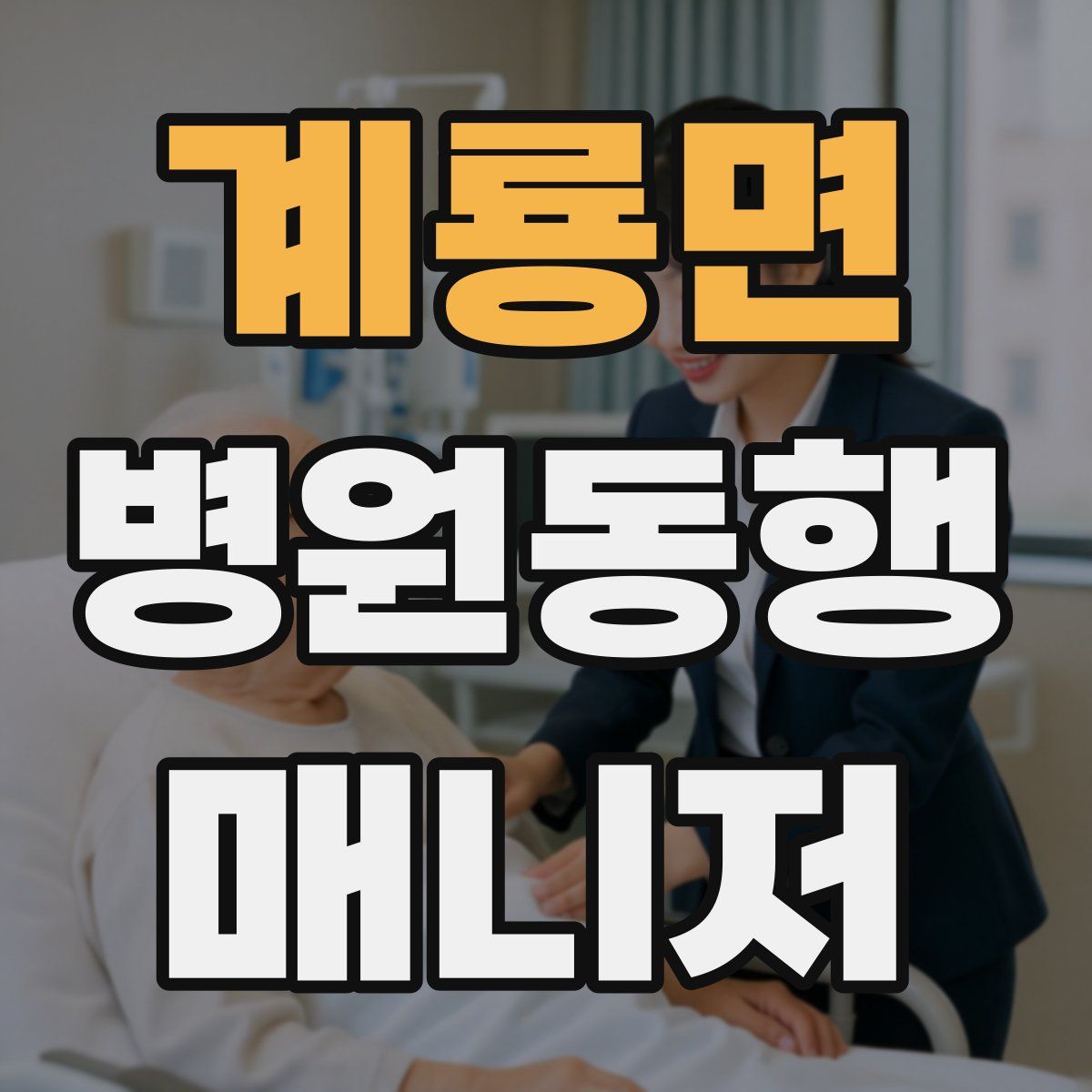 계룡면 병원동행매니저 자격증