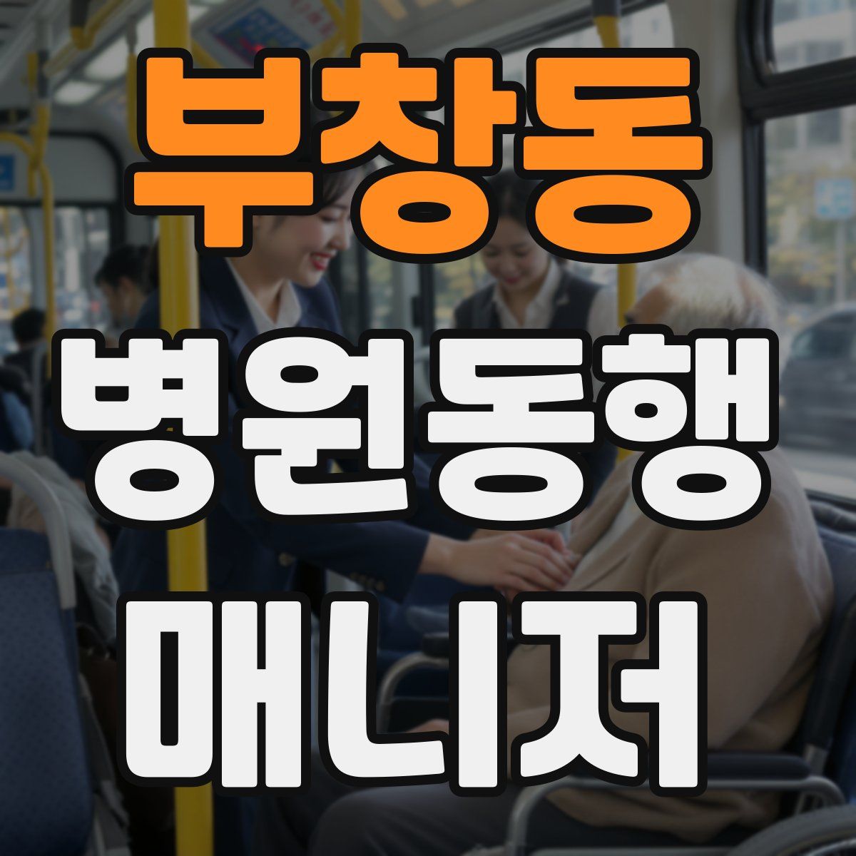 부창동 병원동행매니저 자격증