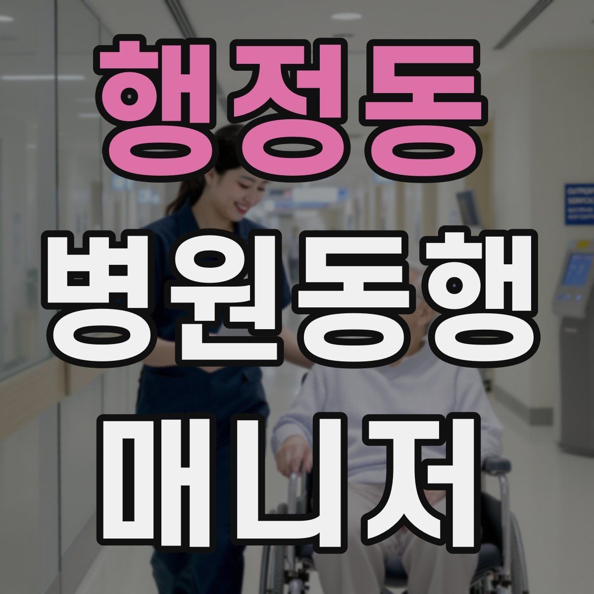 행정동 병원동행매니저 자격증 동행 전날 확인해야 할 리스트