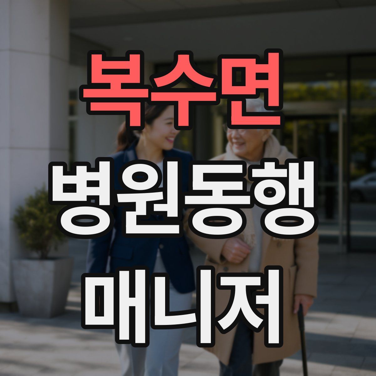 복수면 병원동행매니저 자격증