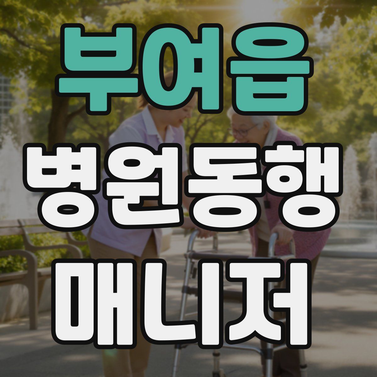 부여읍 병원동행매니저 자격증