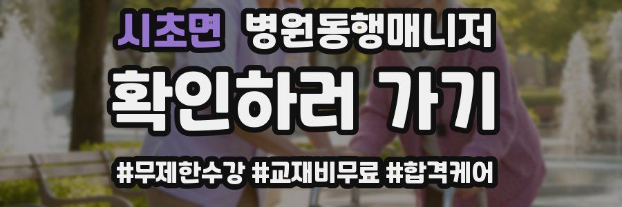 시초면 병원동행매니저 자격증