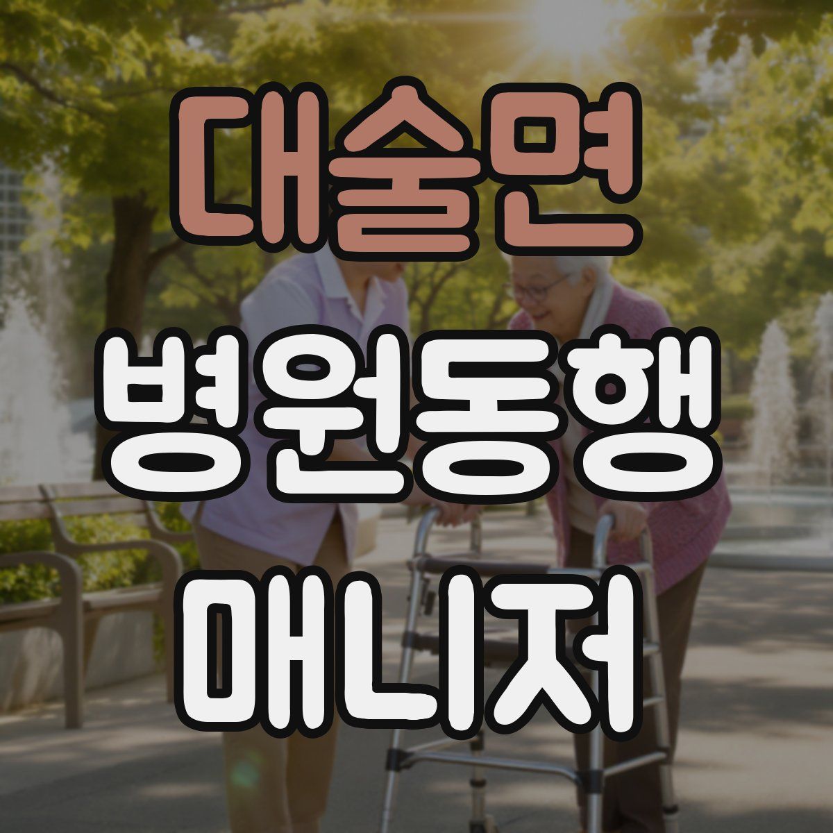 대술면 병원동행매니저 자격증