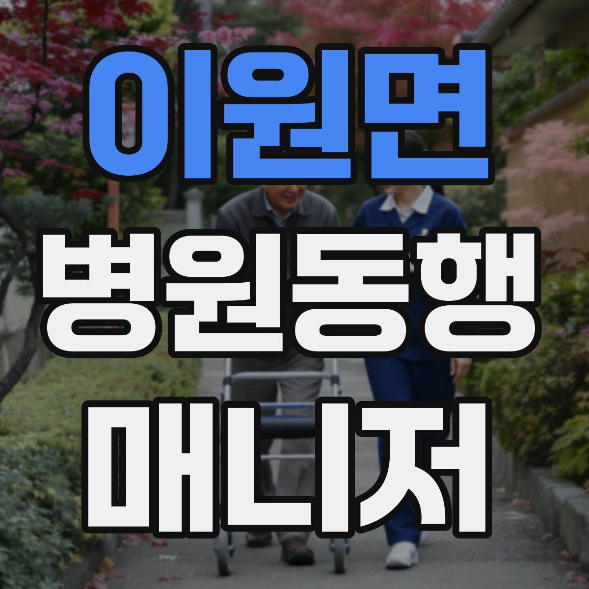 이원면 병원동행매니저 자격증